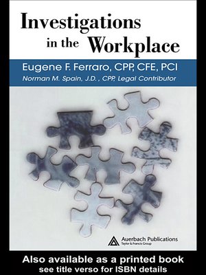 cover image of Investigations in the Workplace